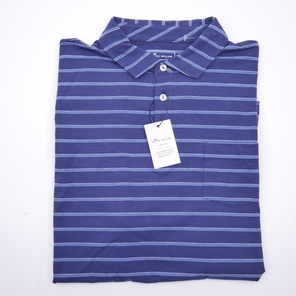 Peter Millar Men's Seaside Wash Pocket Polo Shirt - Picture 3 of 5